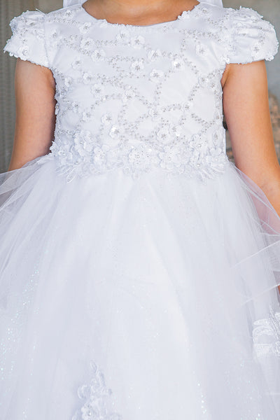 Aliana Pearl Dress – Communion & Flower Girl Dress