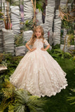 Rosabelle Couture Gown – Elegant Floral Lace Special Occasion Dress