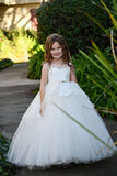 Liana Custom Couture Girls Satin Tulle Dress