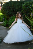 Liana Custom Couture Girls Satin Tulle Dress