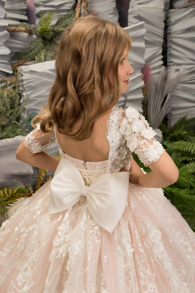 Rosabelle Couture Gown – Elegant Floral Lace Special Occasion Dress