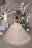 Ivory Cappuccino Girls Pageant Gown | Fashion Couture