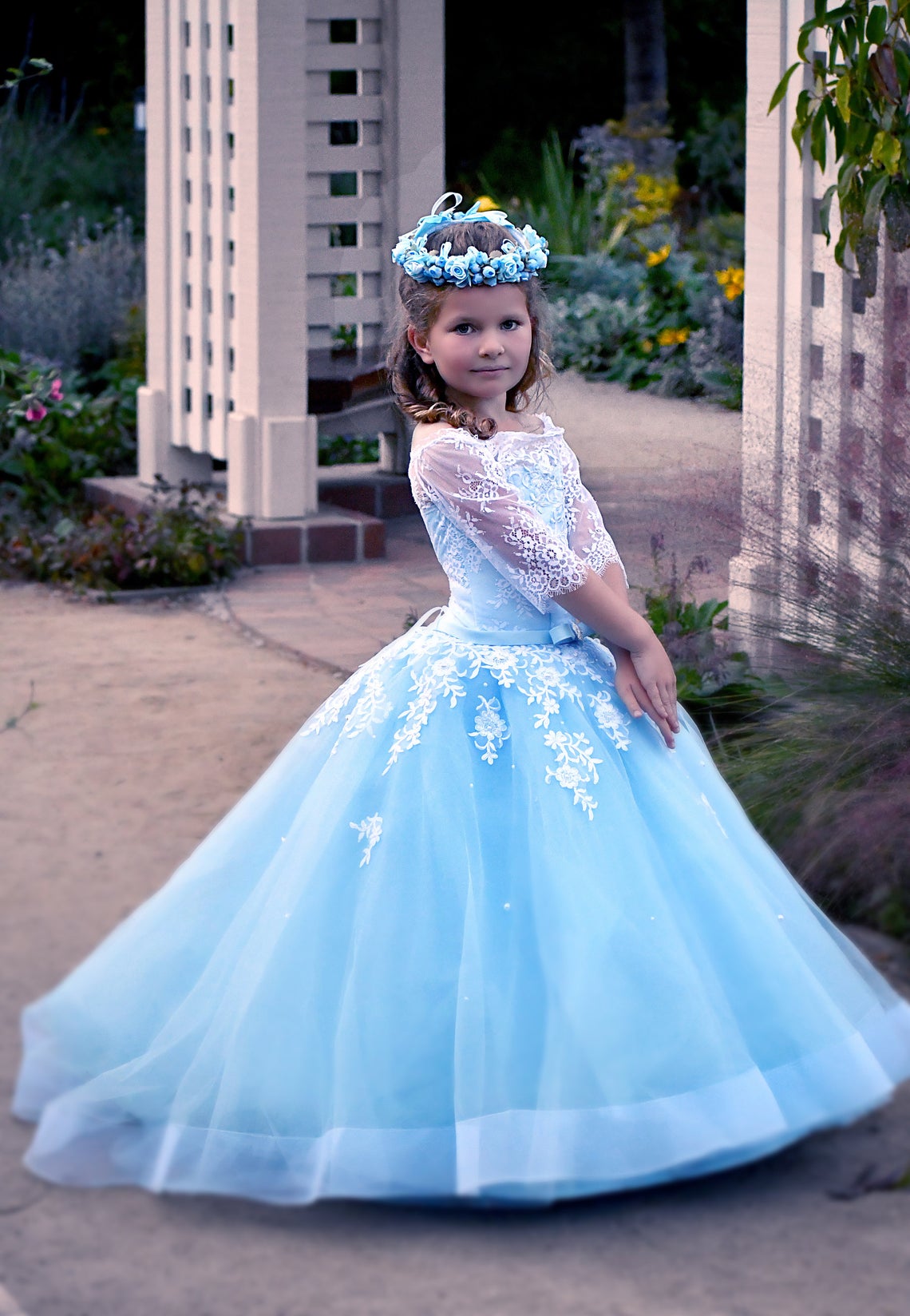 Couture Pageant Flower Girl Gown Baby Special Occasion Party Dress