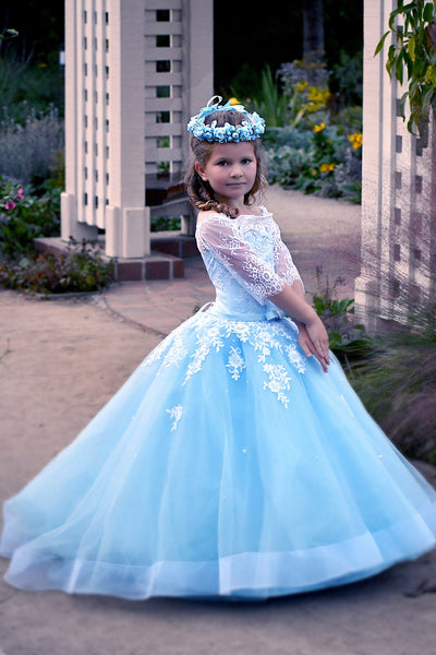 Couture Pageant Flower Girl Gown Baby Special Occasion Party Dress