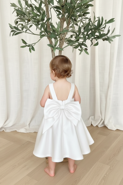 Aureline Grace Off-White Baby Dress | Teter Warm Couture