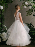 Teter Warm Couture Lace Tulle Girls Communion Wedding Flower Girl Dress