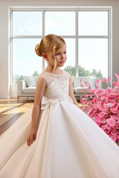 Ivory Communion Dress | Everly Grace Gown