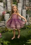 Amethyst Heart Couture Dress – Enchanting Short Pageant & Party Gown