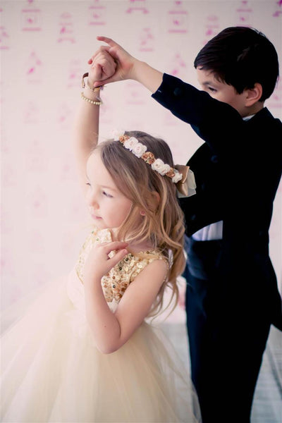 Lovely Sequin And Tulle Party Dress For Girls