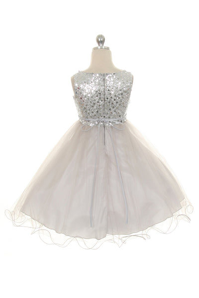 Lovely Sequin And Tulle Party Dress For Girls