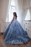 Aria Sky Ombré Couture Dress – Pentelei Girls Pageant Gown