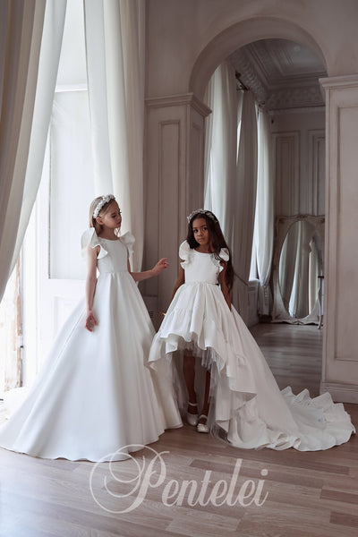 Alexis Pentelei Couture Hi-Lo Dress – Elegant Girls’ Gown