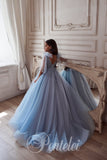 Seraphina Blue Pentelei Couture Gown – Luxury Special Occasion Dress