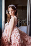 Pentelei Couture Rosalie Ruffle Ballgown – Girls Pageant Dress