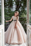 Pentelei Couture Liana Blush Embellished Ball Gown