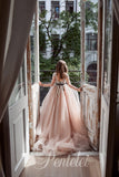 Pentelei Couture Liana Blush Embellished Ball Gown