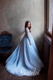 Valencia Gown – Blue Pentelei Couture Dress for Special Occasion