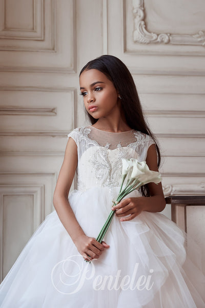 Adrielle Pentelei Couture Gown – Luxury Girls Dress for Special Occasions