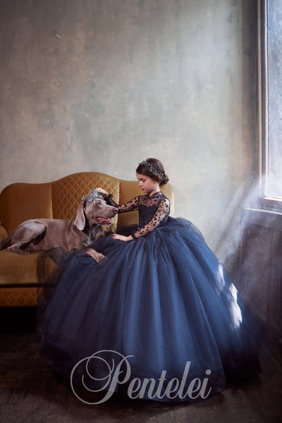 Elegant Pentelei Couture Gown for Girls - Graceful & Glamorous