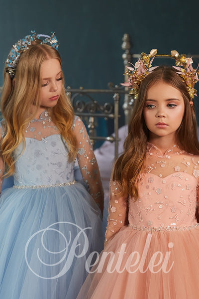 Elegant Pentelei Couture Gown for Girls - Graceful & Glamorous