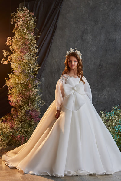 Celeste Grace Couture Gown - Elegant Communion Dress by Pentelei Couture