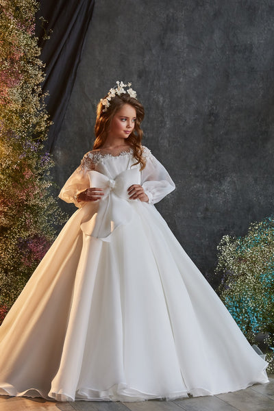 Celeste Grace Couture Gown - Elegant Communion Dress by Pentelei Couture