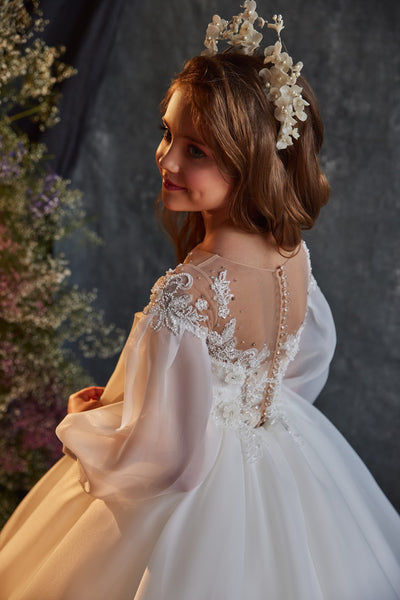 Celeste Grace Couture Gown - Elegant Communion Dress by Pentelei Couture