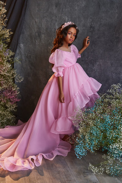 Seraphina Belle Yellow Girls Gown – Pentelei Couture