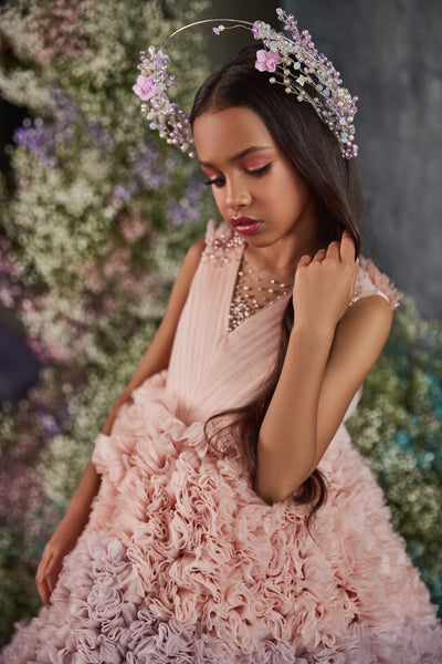 Amoura Pentelei Couture Girls Ombre Pageant Gown