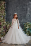 Alessia Gown – Pentelei Couture Long Sleeve Girls Dress