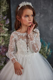 Alessia Gown – Pentelei Couture Long Sleeve Girls Dress