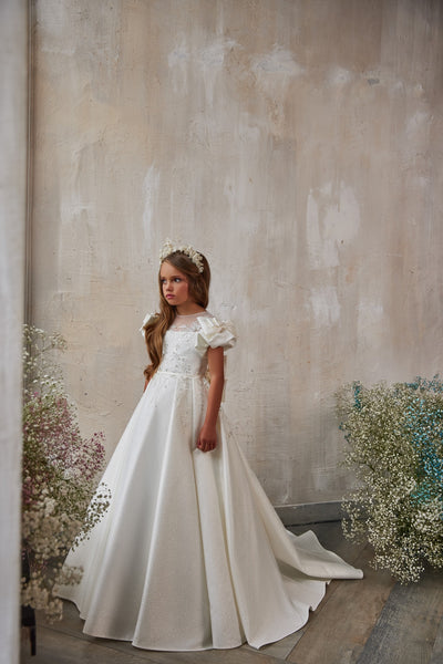 Aurora Elegance Communion Gown - Exquisite Dress by Pentelei Couture