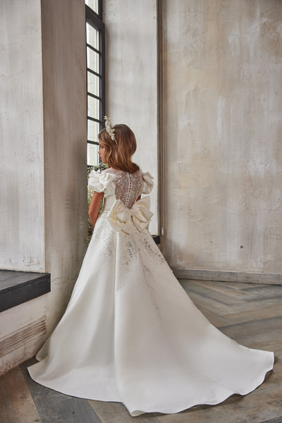 Aurora Elegance Communion Gown - Exquisite Dress by Pentelei Couture