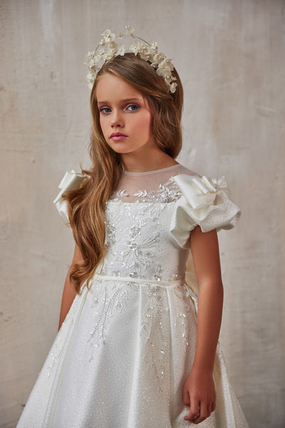 Aurora Elegance Communion Gown - Exquisite Dress by Pentelei Couture