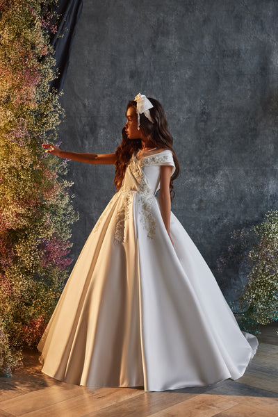 Celestina Couture Gown - Elegant Communion Dress by Pentelei Couture