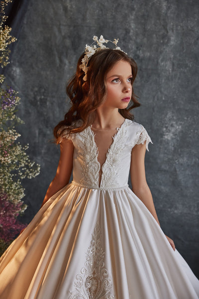 Amara Elite Couture Gown - Luxurious Communion Dress by Pentelei