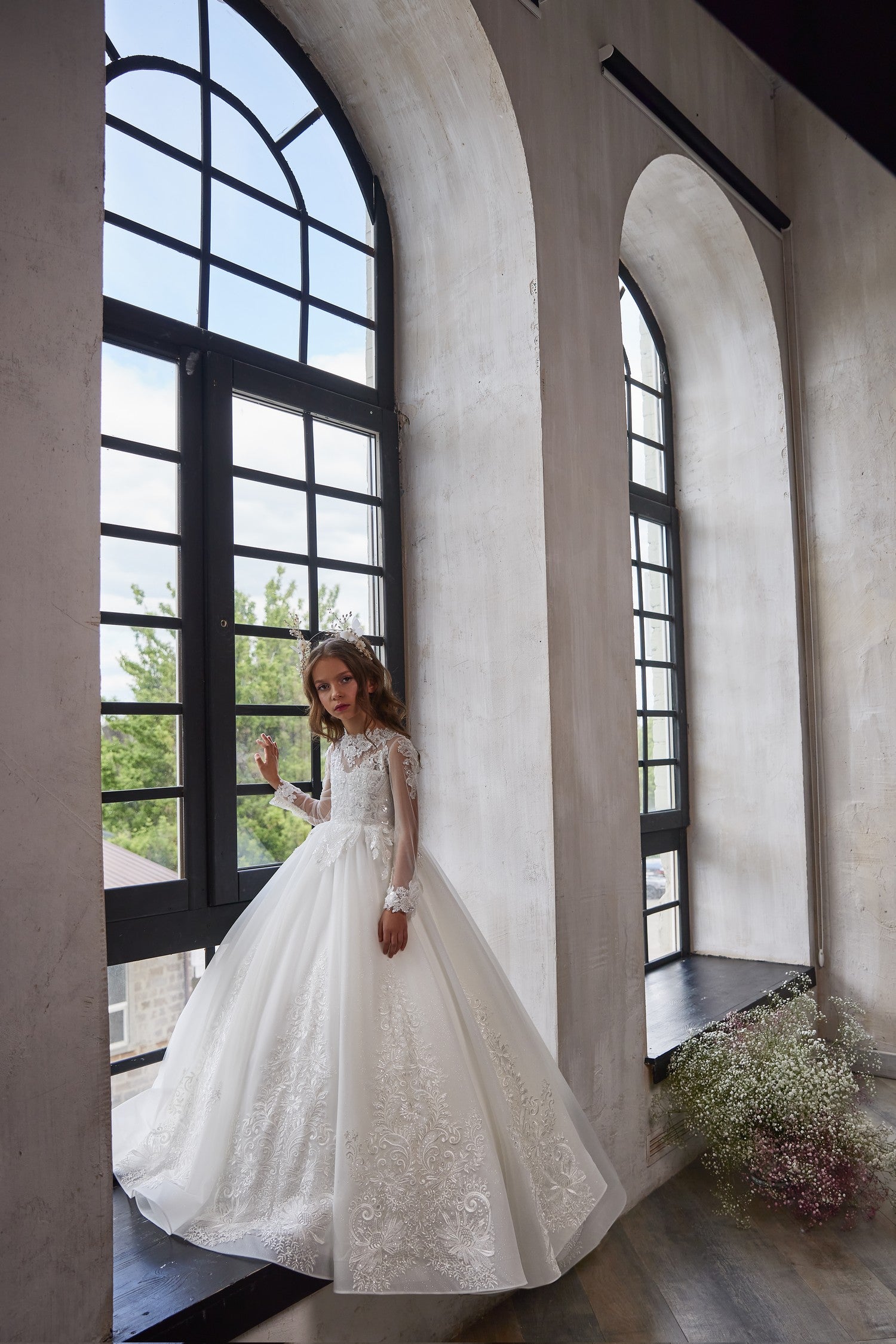 Pentelei Couture First Communion Wedding Flower Girl Special Occasion Gown