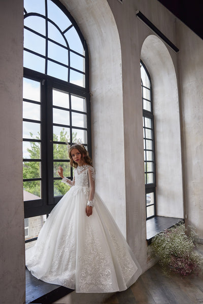 Pentelei Couture First Communion Wedding Flower Girl Special Occasion Gown