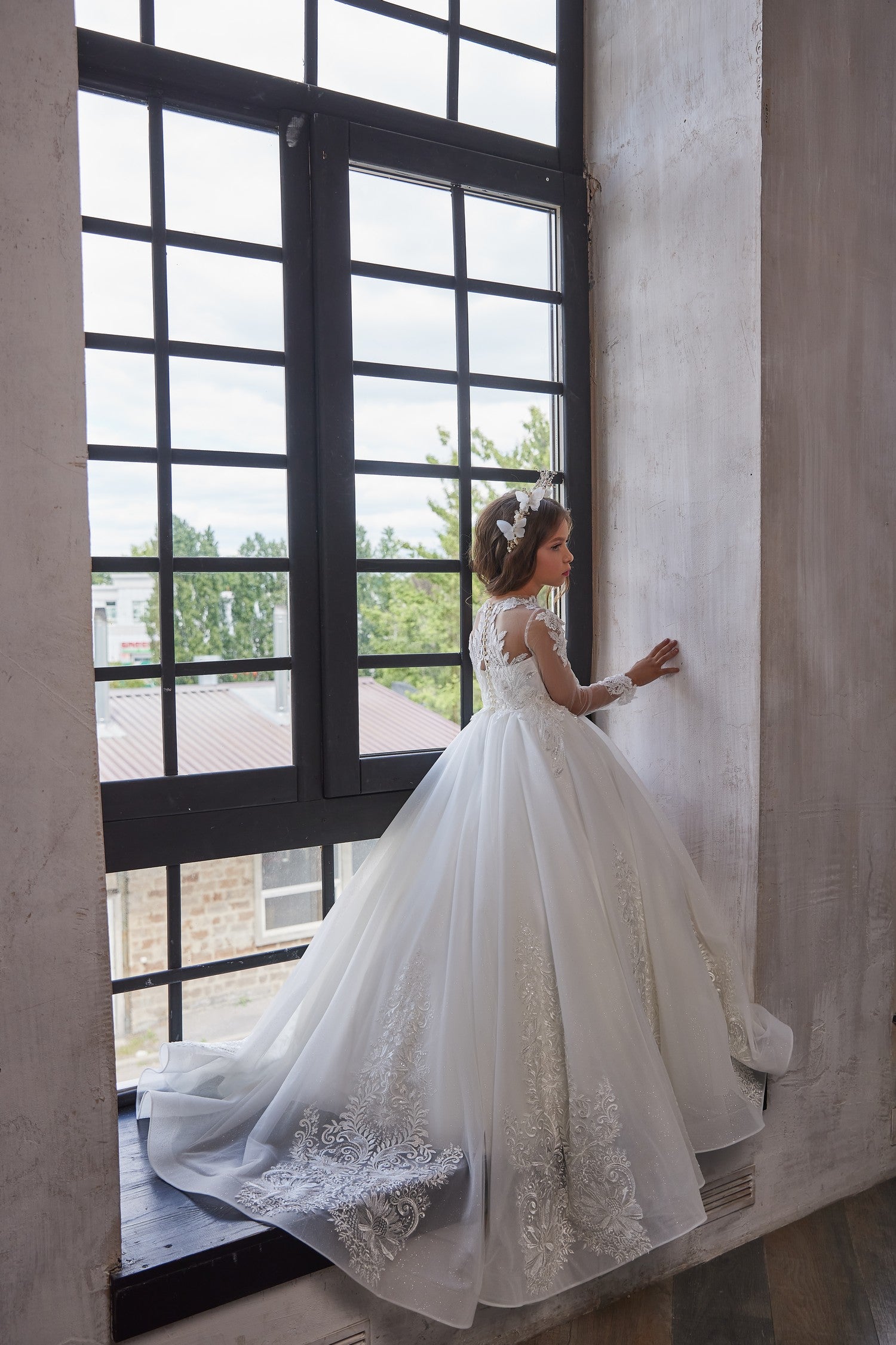 Pentelei Couture First Communion Wedding Flower Girl Special Occasion Gown