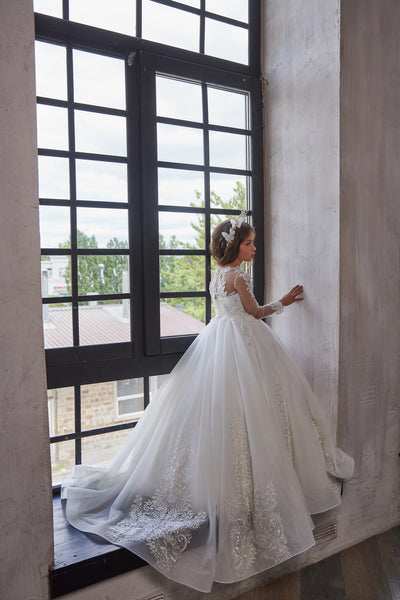 Pentelei Couture First Communion Wedding Flower Girl Special Occasion Gown
