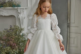 Pentelei Couture Communion Gown – Elegant Lace & Tulle Dress