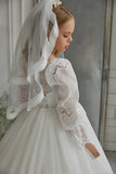 Pentelei Couture Communion Gown – Elegant Lace & Tulle Dress
