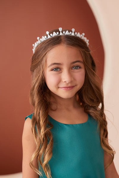Kids Crystal Rhinestone Tiara Elegant Hairpiece