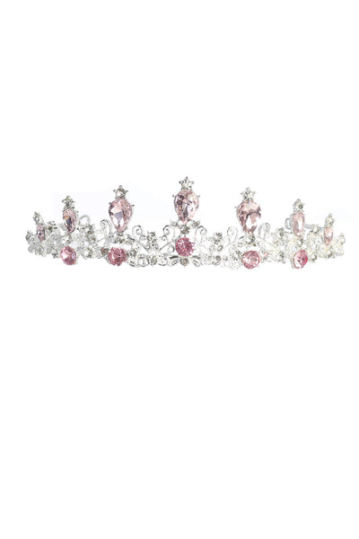 Pink Crystal Tiara for Birthdays & Flower Girls