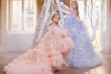 Whimsical Layered Tulle Gown for Girls | Pentelei Couture Special Occasion Dress