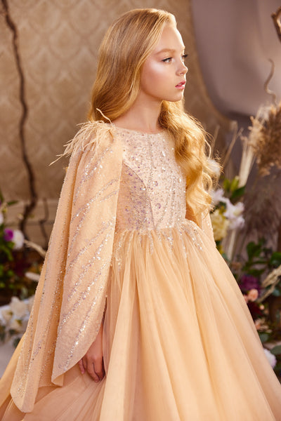 Elegant Children's Couture Gown - Pentelei Couture Fairy-tale Princess Dress