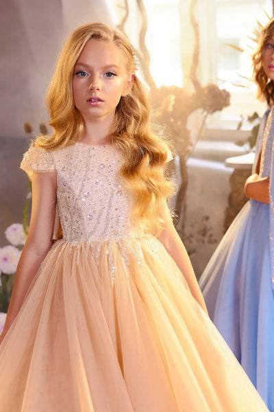 Elegant Children's Couture Gown - Pentelei Couture Fairy-tale Princess Dress
