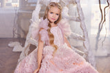 Luxurious Kid's Couture Dress - Pentelei Couture Dreamy Ruffled Princess Dress