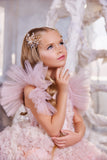 Luxurious Kid's Couture Dress - Pentelei Couture Dreamy Ruffled Princess Dress