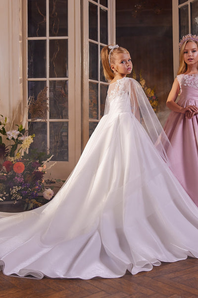 Ethereal White Elegance - Communion Gown by Pentelei Couture